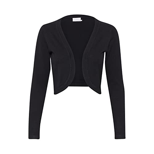 KAFFE Bolero Astrid Damen Bolero Astrid Elegant Jäckchen Langarm Cardigan Bolerojacke Black deep XXL von KAFFE