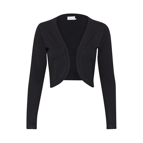 KAFFE Bolero Astrid Damen Bolero Astrid Elegant Jäckchen Langarm Cardigan Bolerojacke 4XL, Black deep von KAFFE