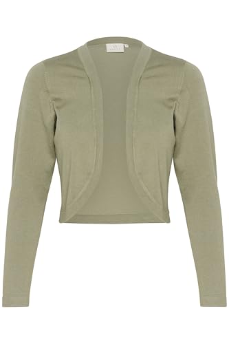 KAFFE Bolero Astrid Damen Bolero Astrid Elegant Jäckchen Langarm Cardigan Bolerojacke XL, Oil Green von KAFFE