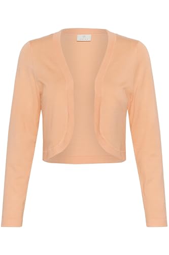 KAFFE Bolero Astrid Damen Bolero Astrid Elegant Jäckchen Langarm Cardigan Bolerojacke S, Peach Nectar von KAFFE