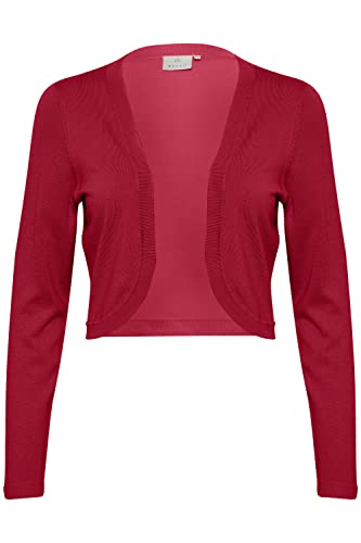 KAFFE Bolero Astrid Damen Bolero Astrid Elegant Jäckchen Langarm Cardigan Bolerojacke Haute Red 3XL von KAFFE