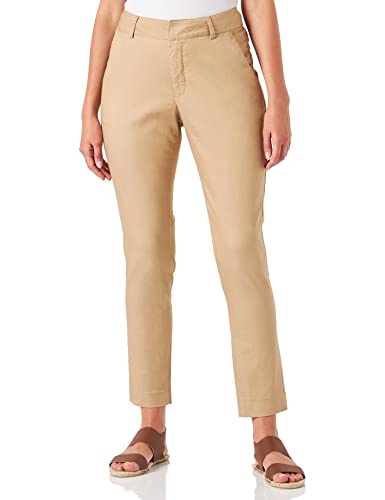 KAFFE Casual Hose Kalea Damen Chino Hose Elegant Klassische Stoffhose Classic Sand 40 von KAFFE