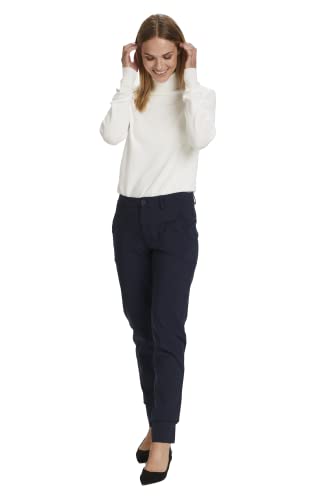 KAFFE Casual Hose Vera Damen Hose Casual Business Pants Freizeithose Midnight Marine 44 von KAFFE