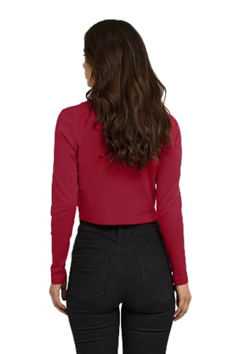 KAFFE Bolero Astrid Damen Bolero Astrid Elegant Jäckchen Langarm Cardigan Bolerojacke M, Haute Red von KAFFE