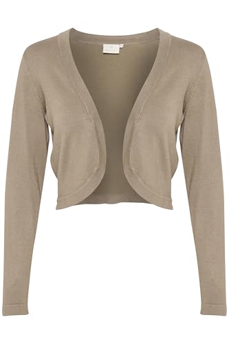 KAFFE Damen Bolero Cropped Strickjacke Shrug Sweater, Fallen Rock, Large von KAFFE