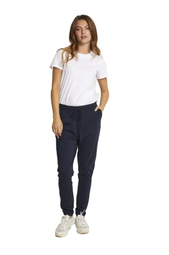 KAFFE Casual Hose Linda Damen Hose Casual Pants lang Jogginghose Freizeithose Midnight Marine S von KAFFE