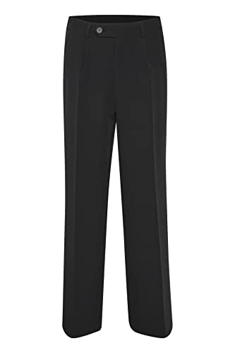 KAFFE Damen KAlora Wide Pants HW Freizeithosen, Black Deep, 40 von KAFFE