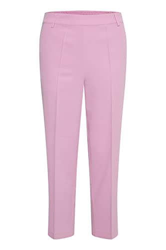 Kaffe Damen KAsakura HW Cropped Pants Hose, Pink Frosting, 38 von KAFFE