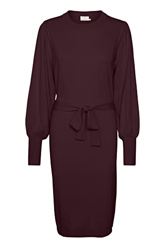 KAFFE Damen Kajess Knit Casual Dress, Winetasting, Medium von KAFFE