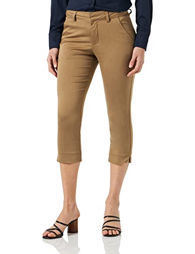 KAFFE Damen Kalea Capri Casual Pants, Petrified Oak, 38 von KAFFE