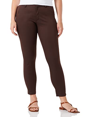 KAFFE Damen Kalea Chino Pant Freizeithosen, Java, 36 von KAFFE