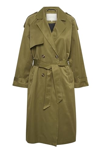 KAFFE Damen Kalena Trenchcoat, Lizard, 34 von KAFFE