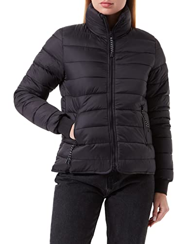 KAFFE KAlira Jacket Damen Puffer Jacke Langarm Reißverschluss Gesteppte Pufferjacke Steppjacke Black Deep 36 von KAFFE