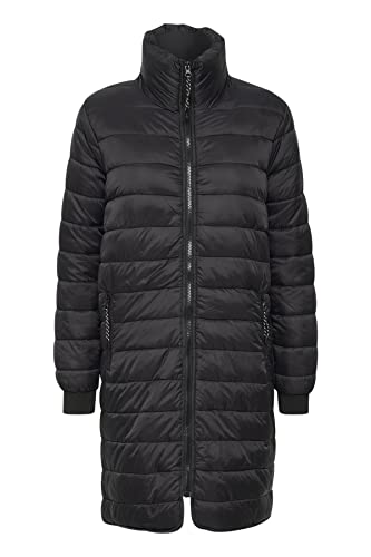 KAFFE Damen Kalira Long Jacket Jacke, Black Deep, 36 von KAFFE