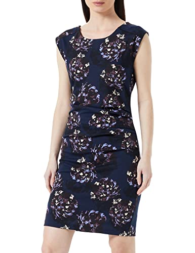 KAFFE Damen Kamalino India Kleid Casual Dress, Midnight Navy/Flower Print, X-Small von KAFFE