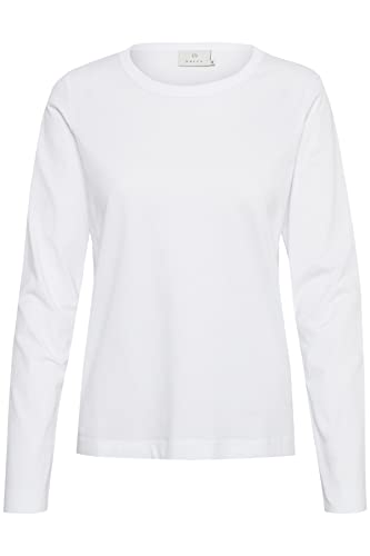 KAFFE Damen Kamarin Ls T-Shirt, Weiß (Optical White), Small von KAFFE