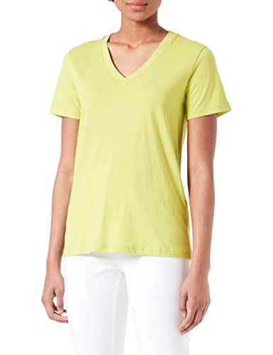 KAFFE Damen Kamarin V-Neck T-Shirt, Apple Green, X-Large von KAFFE