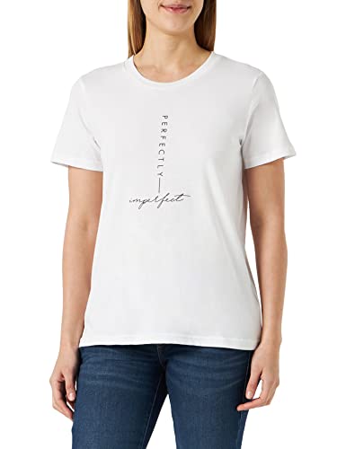 KAFFE Damen Kania T-Shirt Bluse, Weiß (Optical White), XS von KAFFE