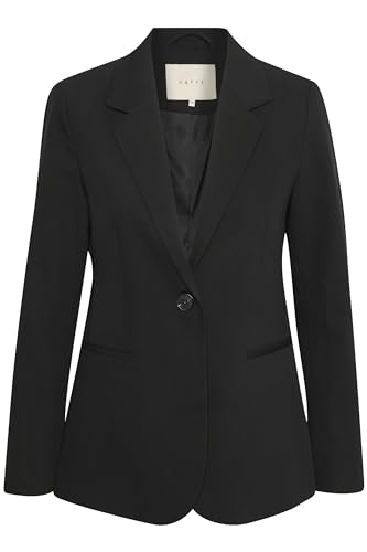 KAFFE Damen Kasakura Business Casual Blazer, Black Deep, 42 von KAFFE