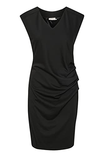 KAFFE Damen Kleid Ärmellos Cocktailkleid Elegant V-Ausschnitt Damen Kleid Ärmellos Cocktailkleid Elegant V-Ausschnitt Black deep XS von KAFFE