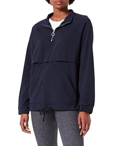 KAFFE Damen Pullover Langarm Half Zip Sweatshirt Damen Pullover Langarm Half Zip Sweatshirt Midnight Marine M von KAFFE