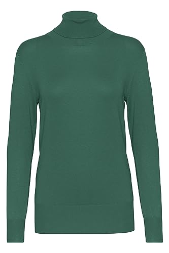 KAFFE Damen Rollneck T-Shirt Long Sleeves Slim Fit Hip Length Rib Edges Pullover, Aventurin, XL von KAFFE