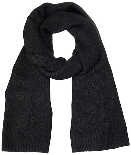 KAFFE Damen Schal gestrickt Accesory Fuzzy Lang Medium Breite Scarf, Black Deep, Einheitsgröße von KAFFE