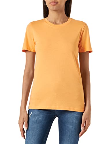 KAFFE Damen Short Sleeve Regular Fit Kamarin T-Shirt, Mock Orange, XS von KAFFE