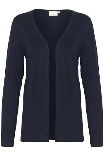 KAFFE Strickjacke KAfenia Damen Strickjacke Langarm Offen V-Ausschnitt Lang Cardigan Midnight Marine M von KAFFE