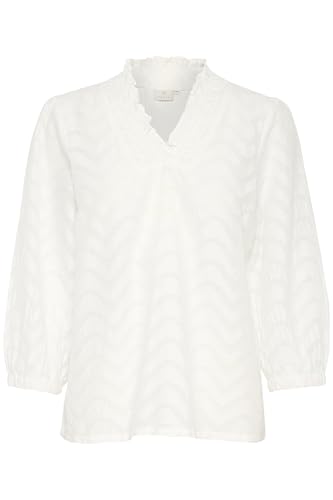 KAFFE Langarm-Bluse KAvictoria 44, Chalk 44 von KAFFE