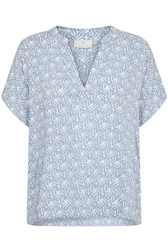 KAFFE Kurzarm-Bluse KAano Damen Bluse Kurzarm V-Ausschnitt Punkte Polka Dots 38, Blue/Moonstruck Print 38 KAFFE Kurzarm-Bluse KAano Damen Bluse Kurzarm V-Ausschnitt Punkte Polka Dots 38, Blue/Moonstruck Print 38 von KAFFE
