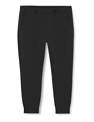 Kaffe Damen Women's Slim Suiting Pants Loose Fit Joggers Elastic Waist Cropped Hose, Dark Grey Melange, 42 von KAFFE