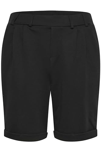 KAFFE Damen Women's Suit Folded Cuffs Midrise Waist Elastic Waistband Pockets Shorts, Black Deep, XL KAFFE Damen Women's Suit Folded Cuffs Midrise Waist Elastic Waistband Pockets Shorts, Black Deep, XL von KAFFE