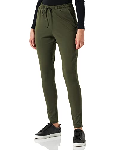 KAFFE Damen Women's Sweat Pants with Elastic Waist Slim Fit Sweatpants, Grape Leaf, XL von KAFFE