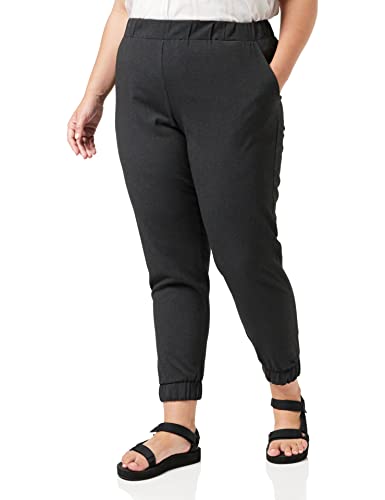 Kaffe Damen Women's Trousers Elastic Waist Stretch Pants Hose, Grey Melange, 36 von KAFFE