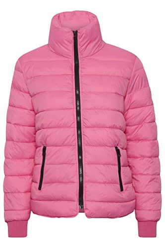 KAFFE Jacke KAlira Damen Puffer Jacke Langarm Reißverschluss Gesteppte Pufferjacke Steppjacke 40, Shocking Pink von KAFFE