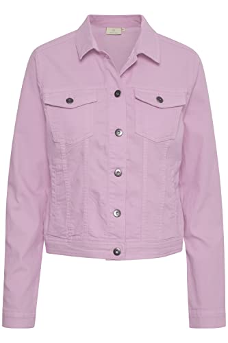 KAFFE Jacke KAzelina Damen Jeansjacke Leichte Denim Übergangs Jacke Lupine 42 von KAFFE