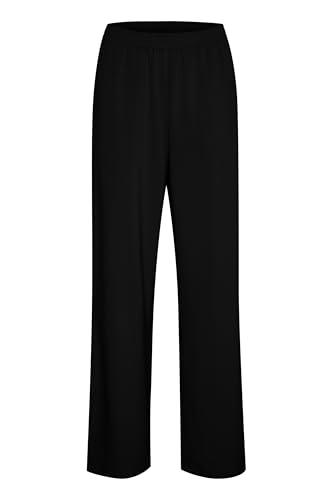 KAFFE Jerseyhose KAannika Damen Jerseyhose Hose Weite Bein Loosefit Traininghose S, Black Deep S von KAFFE