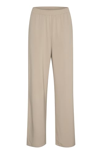 KAFFE Jerseyhose KAannika Damen Jerseyhose Hose Weite Bein Loosefit Traininghose S, Feather Gray S von KAFFE