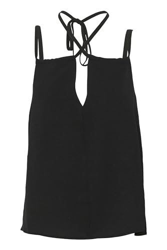 KAFFE KAsilja Top Damen Ärmellose Bluse Top T-Shirt Tankshirt Spaghettiträger Schulterfrei Oberteile Sommer Black Deep 36 von KAFFE