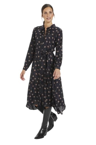 KAFFE Damen Kleid Kaoline Black with Mustang Dot 42 Casual Dress von KAFFE