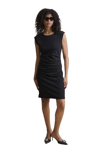 KAFFE Kleid India Damen Kleid Kurzarm Rundhals Cocktailkleid S, Black deep S von KAFFE