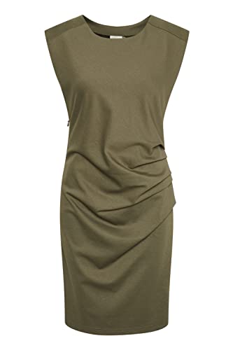 KAFFE Kleid India Damen Kleid Kurzarm Rundhals Cocktailkleid XXL, Grape Leaf XXL von KAFFE