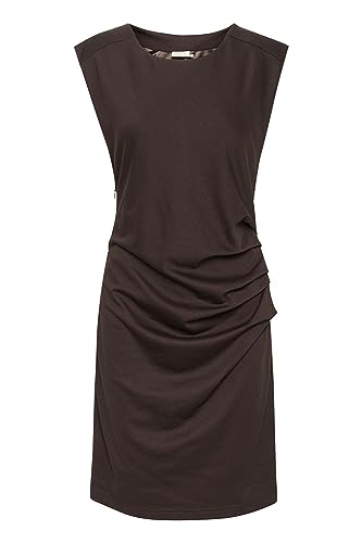 KAFFE Kleid India Damen Kleid Kurzarm Rundhals Cocktailkleid Java XXL von KAFFE