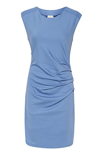 KAFFE Kleid India Damen Kleid Kurzarm Rundhals Cocktailkleid XS, Quiet Harbor XS von KAFFE
