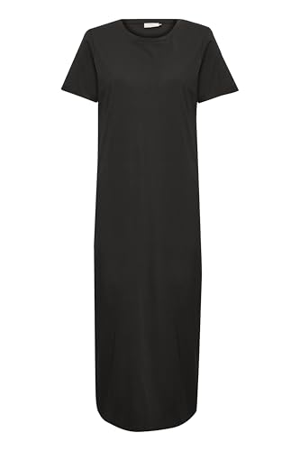 KAFFE Kleid KAcelina Damen Kleid Rundhals Maxi Kurzarm Casual Basic Freizeitkleider Black Deep XXL von KAFFE