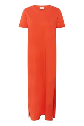 KAFFE Kleid KAcelina Damen Kleid Rundhals Maxi Kurzarm Casual Basic Freizeitkleider M, Grenadine M von KAFFE