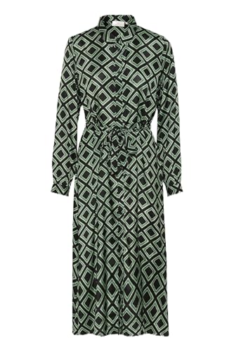 KAFFE Kleid Kaoline Damen Kleid V Ausschnitt Freizeitkleid Punkte Langarm Elegant Hohe Taille Abendkleid Black Deep/Green Geometric 40 KAFFE Kleid Kaoline Damen Kleid V Ausschnitt Freizeitkleid Punkte Langarm Elegant Hohe Taille Abendkleid Black Deep/Green Geometric 40 von KAFFE