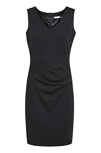 KAFFE Kleid Sara Damen Kleid Sara Cocktailkleid Ärmellos Elegant Knielang Sommerkleid XL, Black deep XL von KAFFE