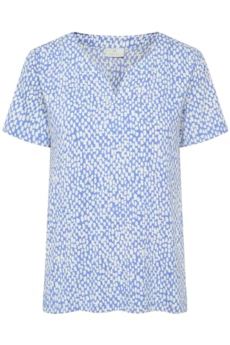 KAFFE T-Shirt KAbella XL, Ultramatine/Feather Gray Dot von KAFFE